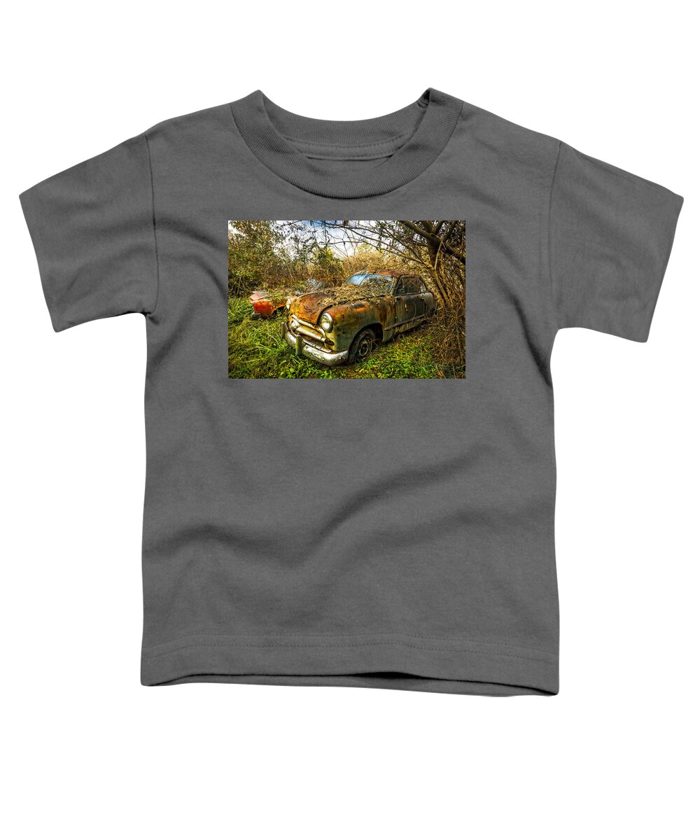 1940s Toddler T-Shirt featuring the photograph 1949 Ford #2 by Debra and Dave Vanderlaan