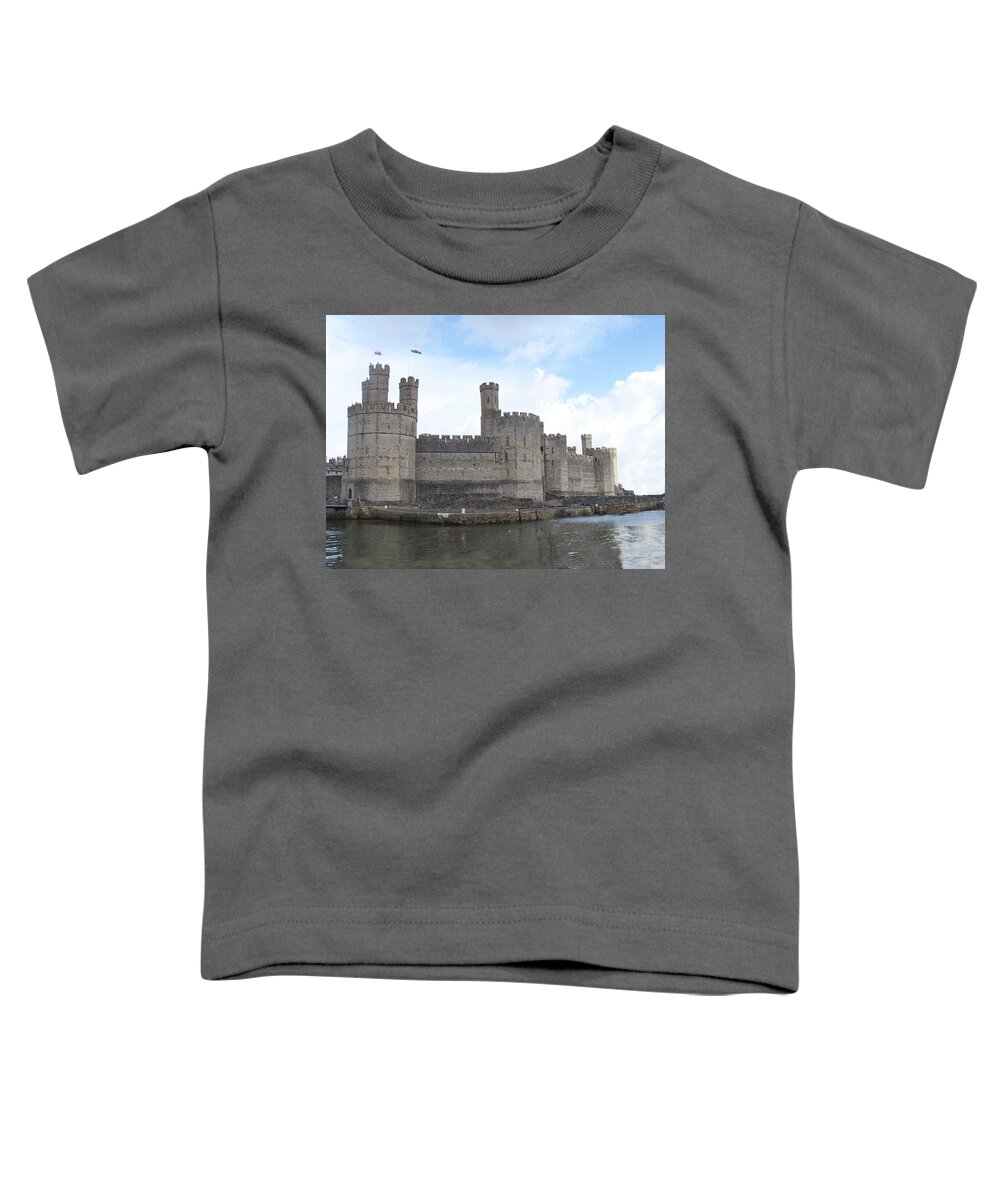 Castles Toddler T-Shirt featuring the photograph Caernarfon castle #2 by Christopher Rowlands