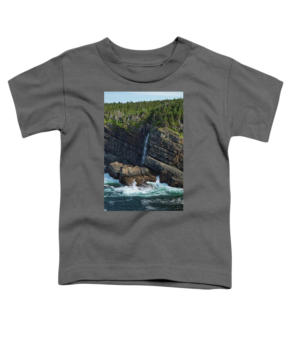 Atlantic Coast Toddler T-Shirt featuring the photograph Coast Southeast Of Pouch Cove Killick #2 by Carl Bruemmer