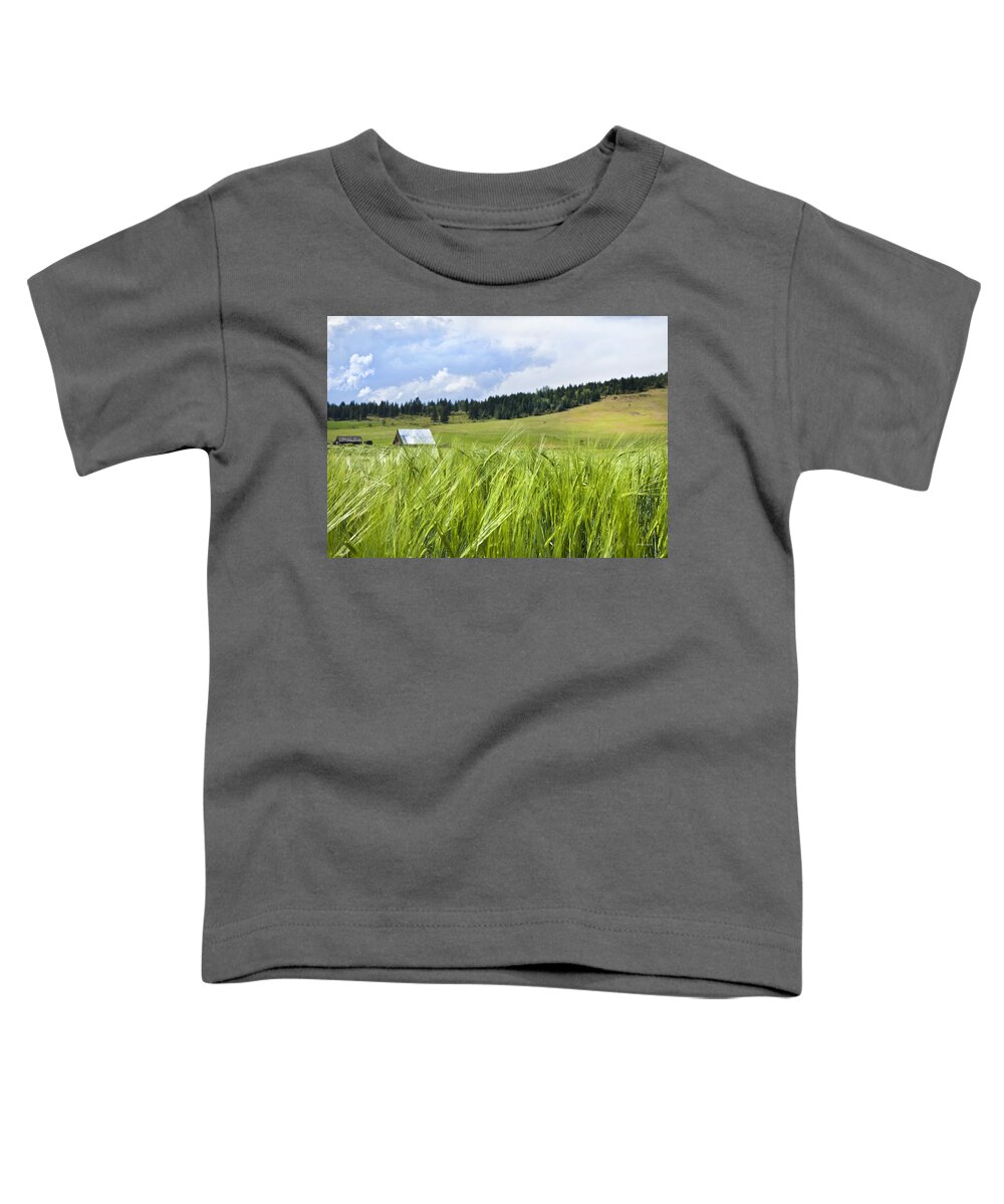 Farm Toddler T-Shirt featuring the photograph How Green Was My Valley #2 by Theresa Tahara
