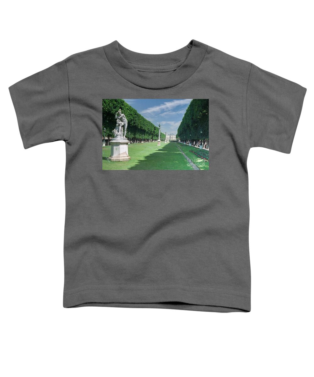 France Toddler T-Shirt featuring the photograph Jardin du Luxembourg Paris by Thomas Marchessault