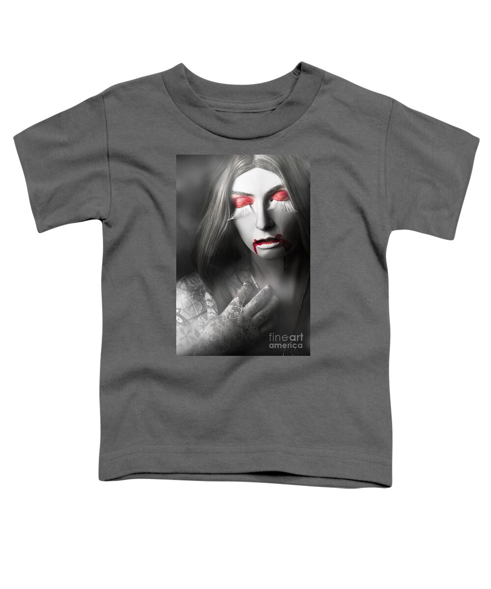 Vampire Toddler T-Shirt featuring the photograph Vampire #2 by Jorgo Photography