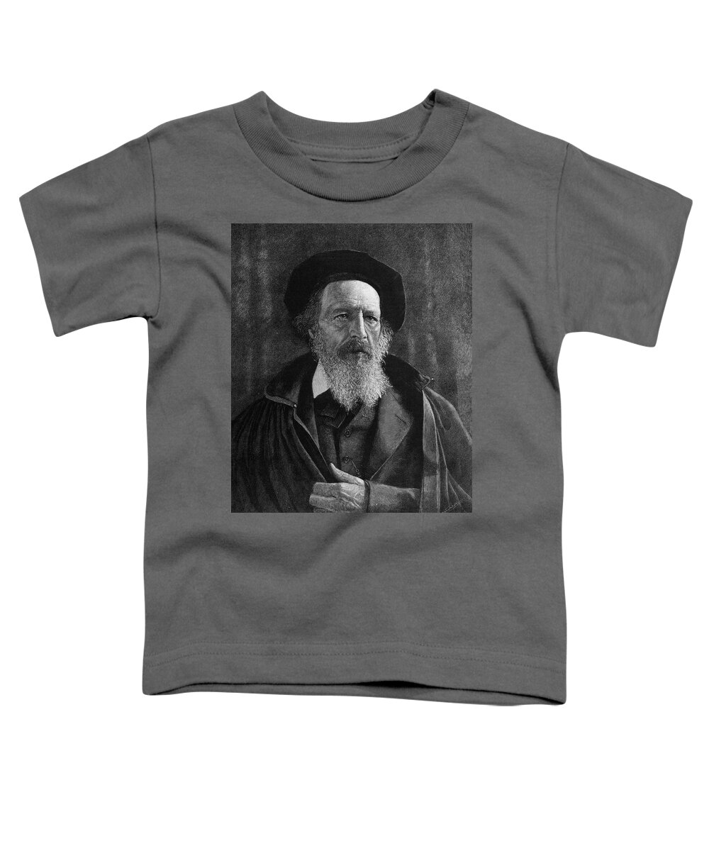 1892 Toddler T-Shirt featuring the painting Alfred Tennyson (1809-1892) #22 by Granger