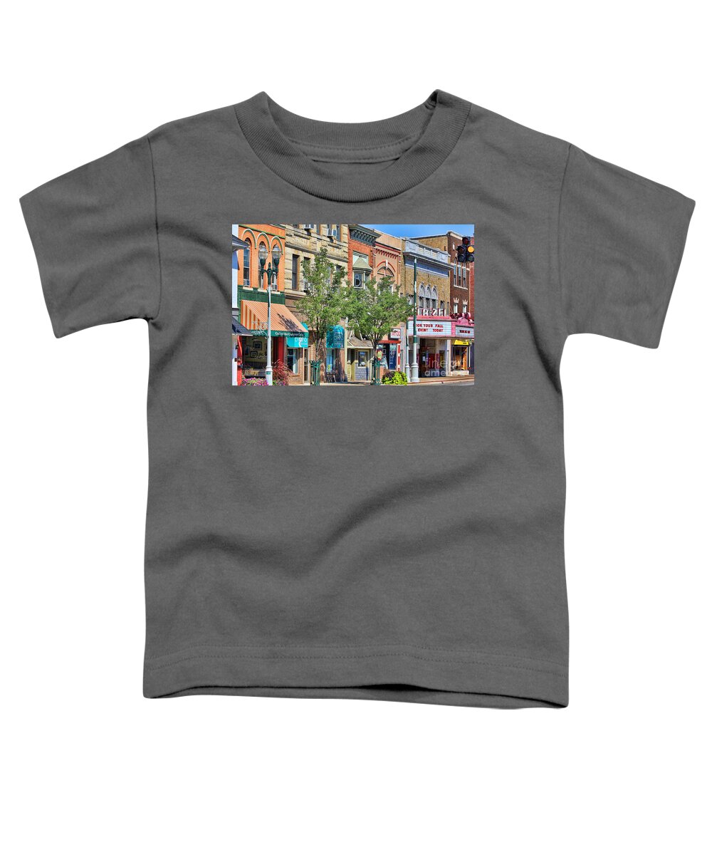 Downtown Bowling Green Ohio Toddler T-Shirt featuring the photograph Downtown Bowling Green #3 by Jack Schultz