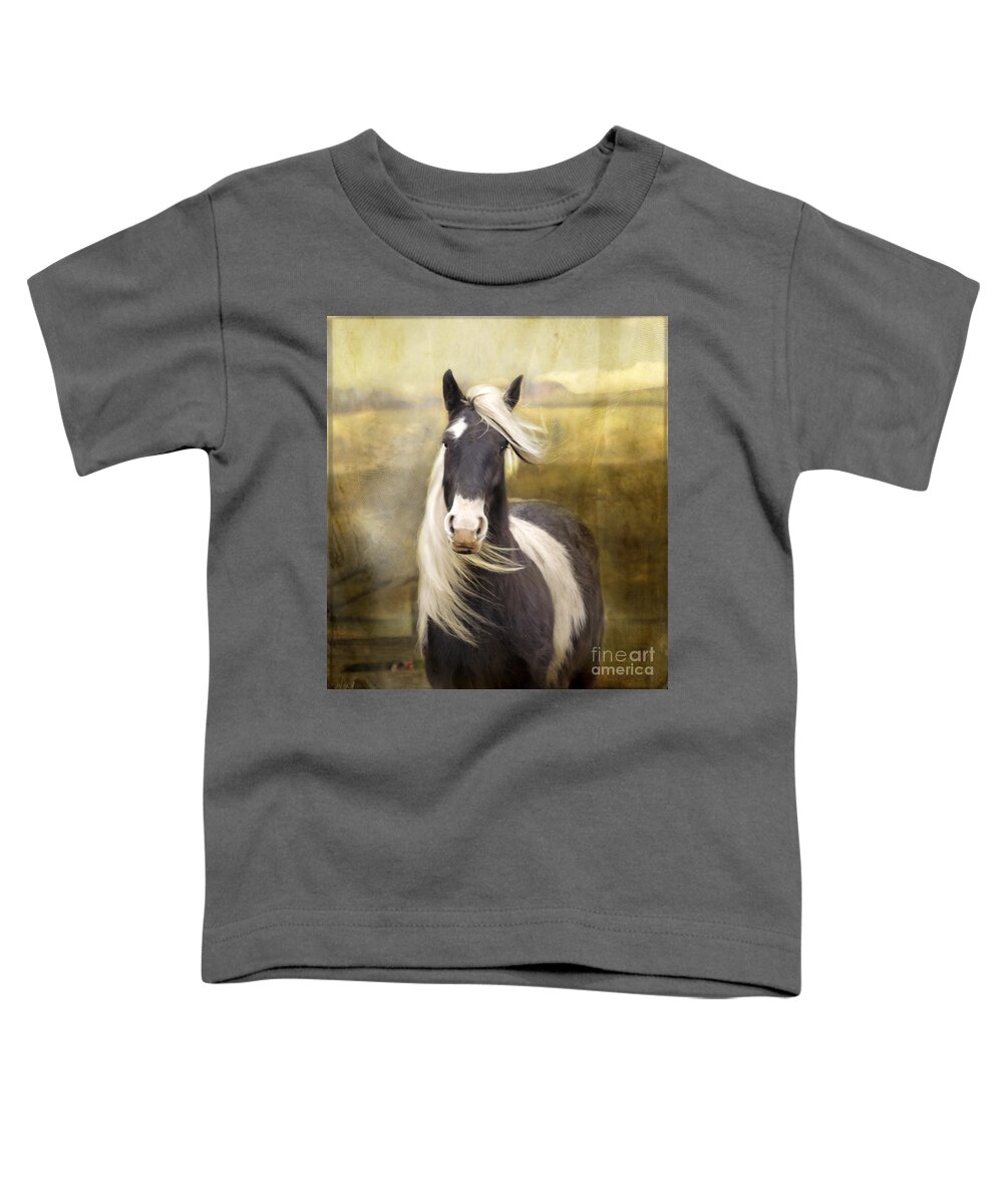  Horse Toddler T-Shirt featuring the photograph Welsh Cob #3 by Ang El