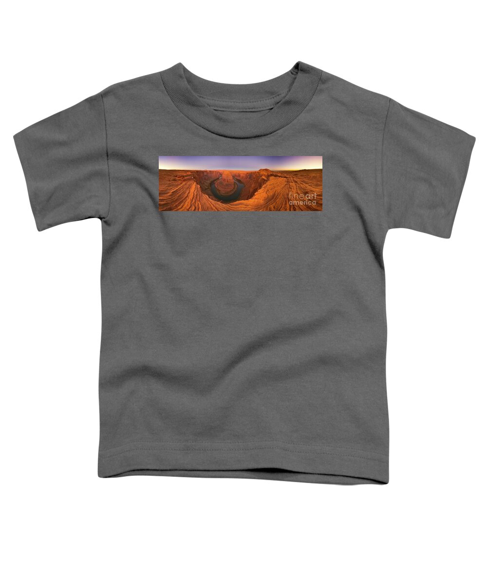 00431237 Toddler T-Shirt featuring the photograph 360 Of Colorado River At Horseshoe Bend by Yva Momatiuk and John Eastcott