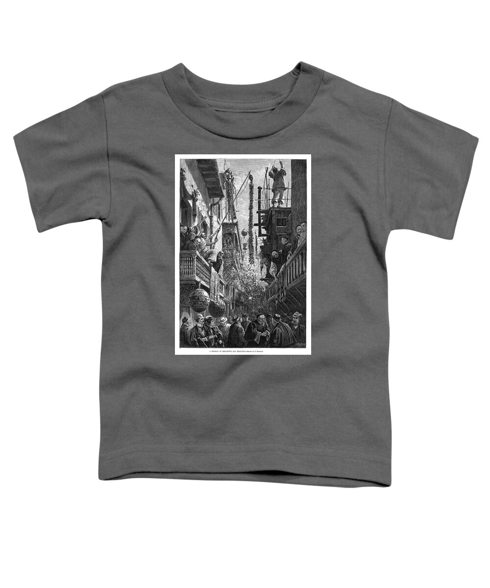 1880 Toddler T-Shirt featuring the painting San Francisco Chinatown #4 by Granger