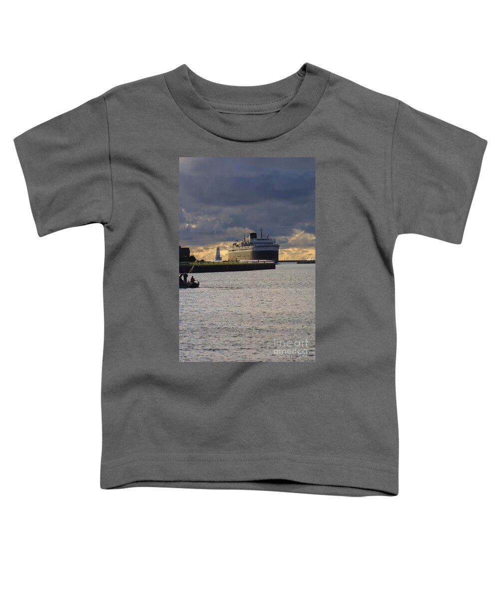 Badger Toddler T-Shirt featuring the photograph SS Badger #5 by Bill Richards