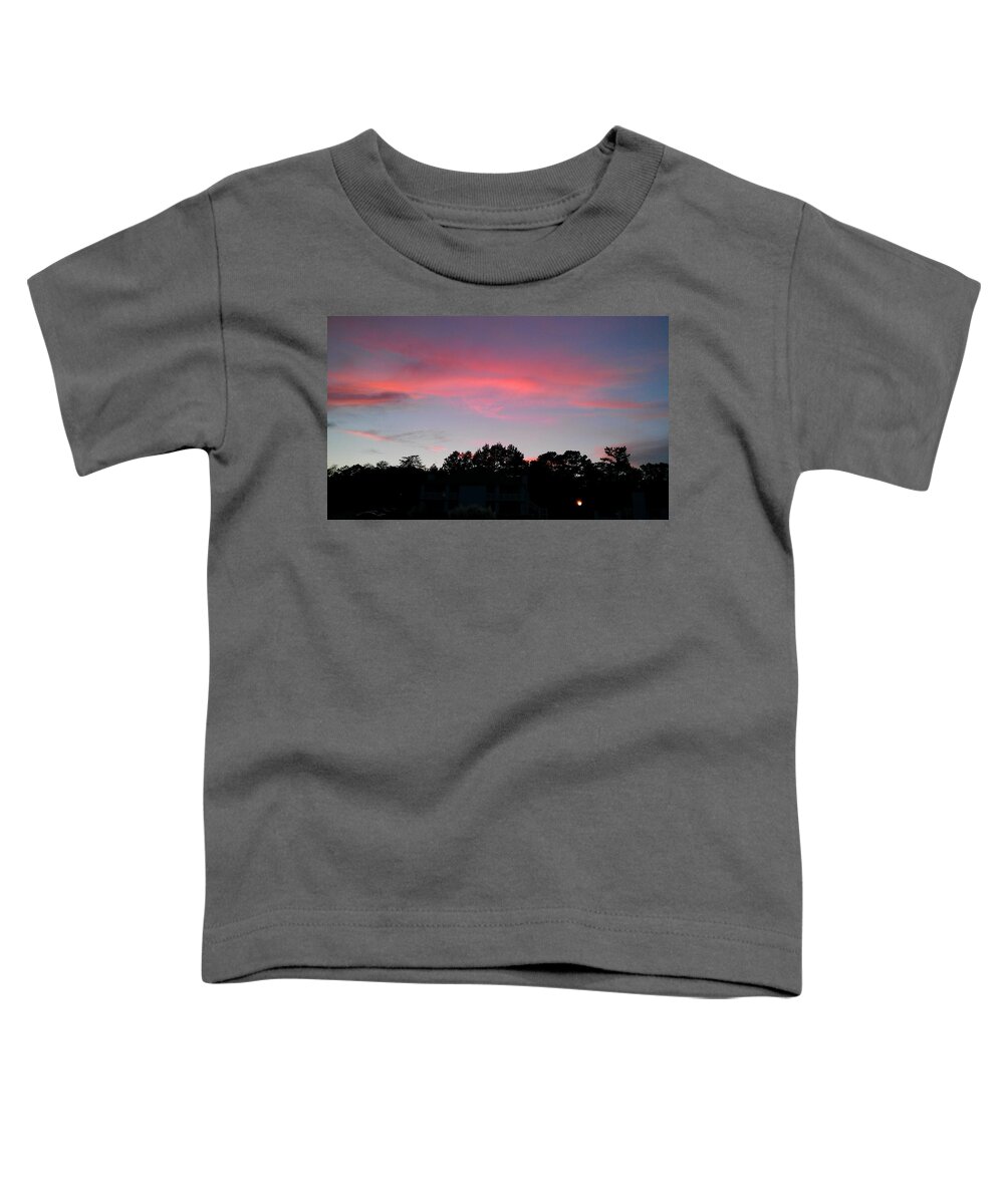 Sunset Toddler T-Shirt featuring the photograph Sky Awash with Color #6 by Kenny Glover