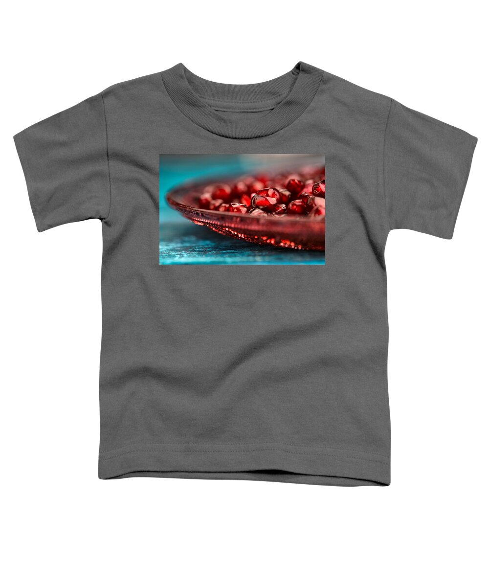 Pomegranate Toddler T-Shirt featuring the photograph Pomegranate #7 by Nailia Schwarz