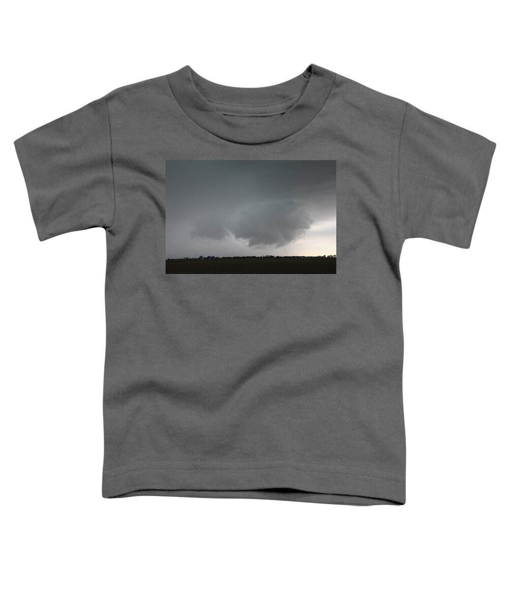 Stormscape Toddler T-Shirt featuring the photograph Strong Nebraska Supercells #2 by NebraskaSC