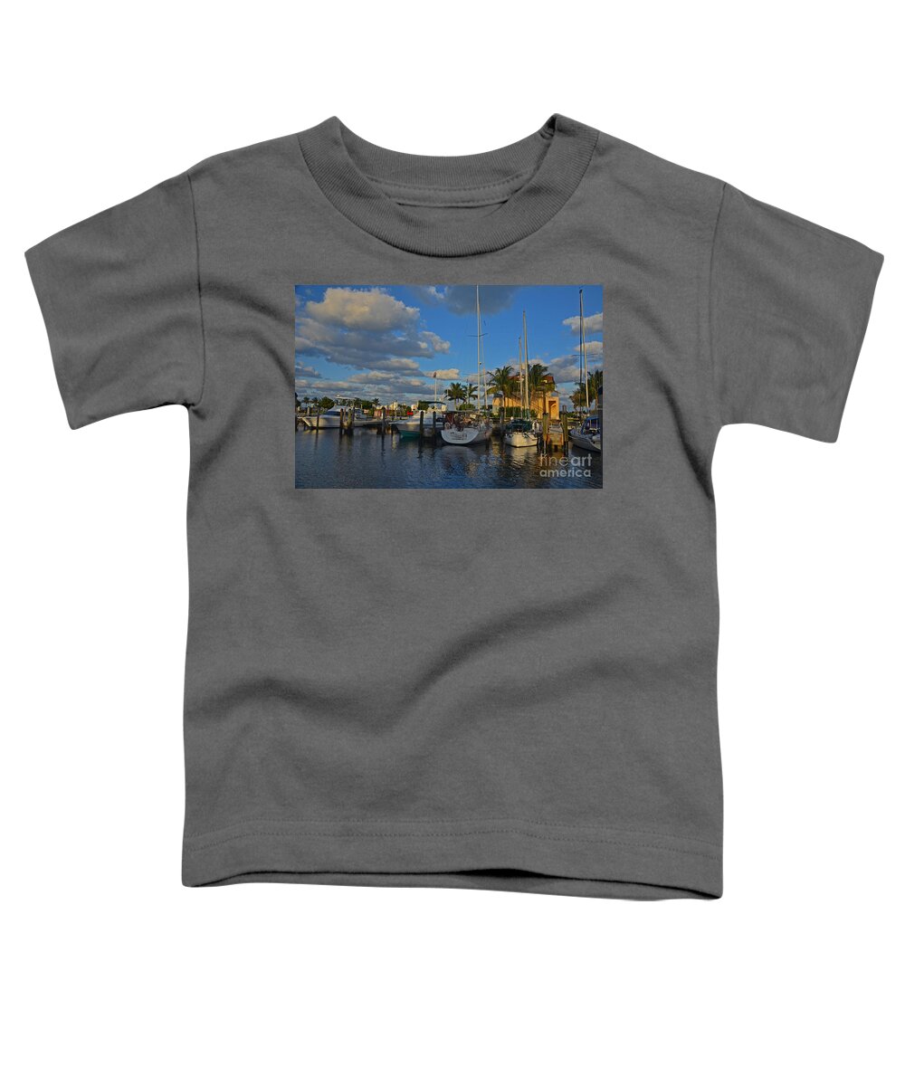  Toddler T-Shirt featuring the photograph 8- Lake Park Marina by Joseph Keane