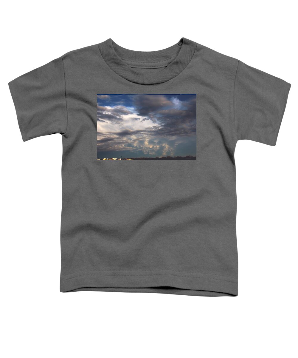 Stormscape Toddler T-Shirt featuring the photograph Let the Storm Season Begin #7 by NebraskaSC