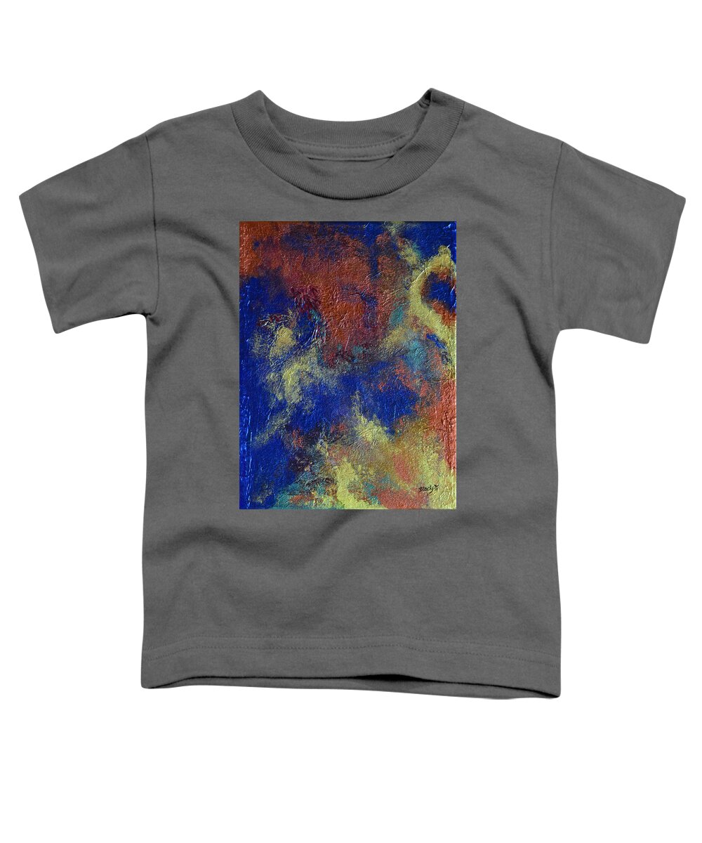 Modern Toddler T-Shirt featuring the mixed media A Dream Of Autumn by Donna Blackhall