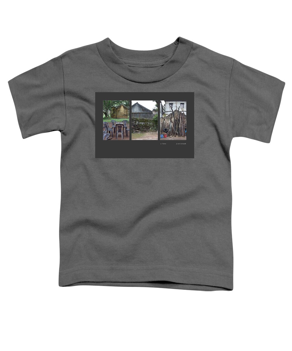 A-frame Toddler T-Shirt featuring the photograph A Frame Triptych Image Art by Jo Ann Tomaselli