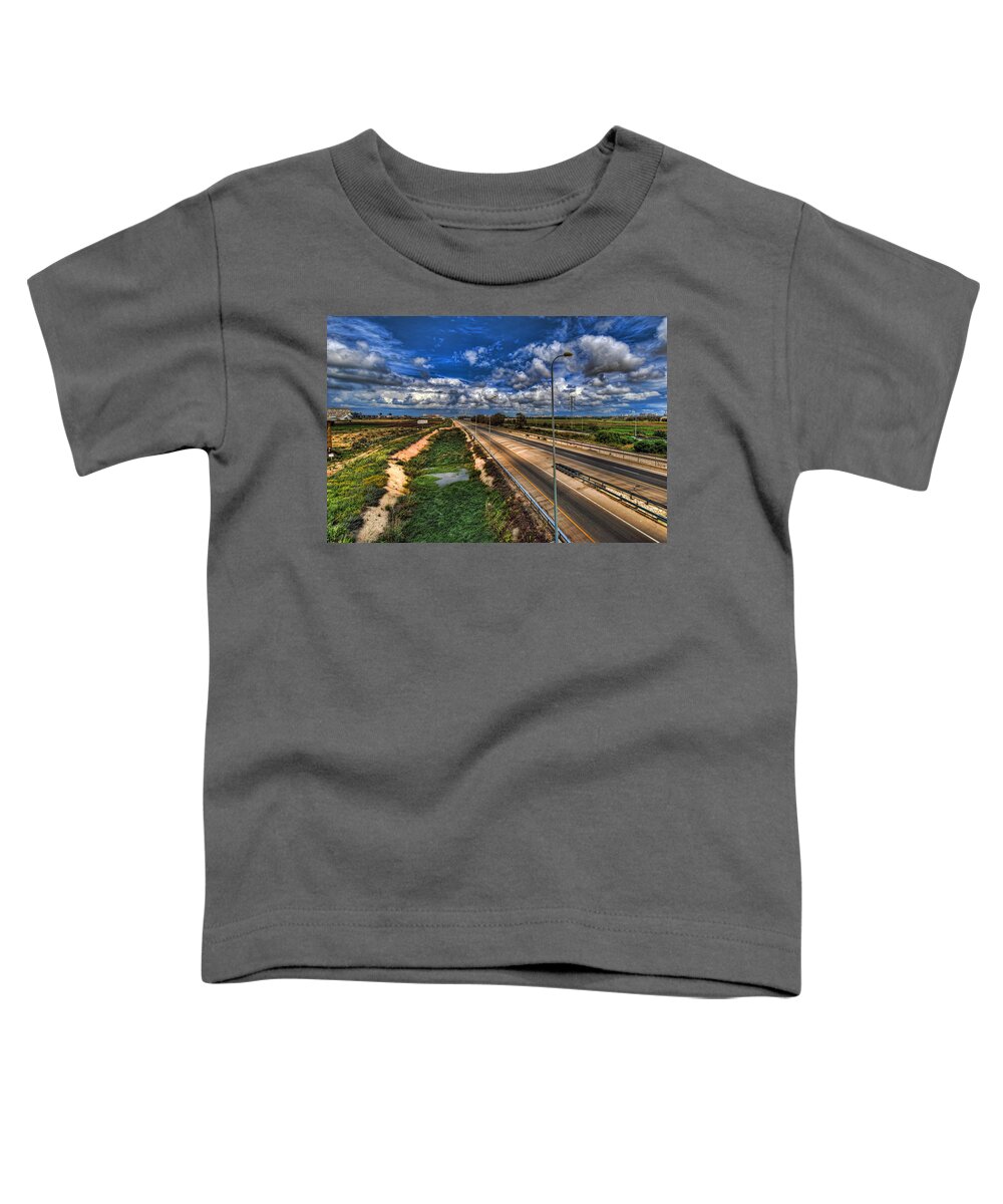 Landscape Toddler T-Shirt featuring the photograph a majestic springtime in Israel by Ron Shoshani