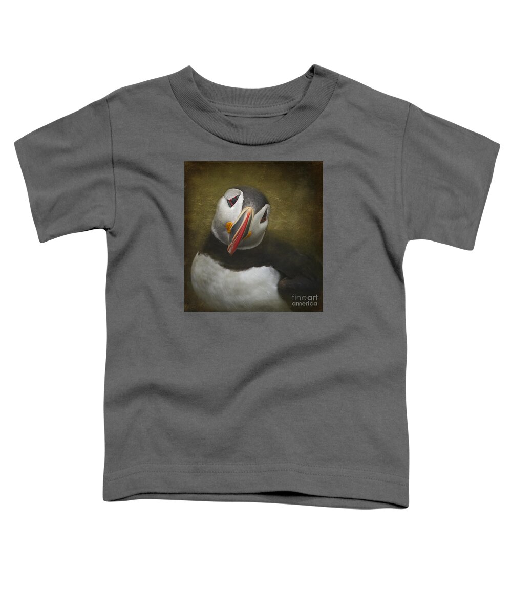 Festblues Toddler T-Shirt featuring the photograph A Portrait of the Clown of the Sea by Nina Stavlund