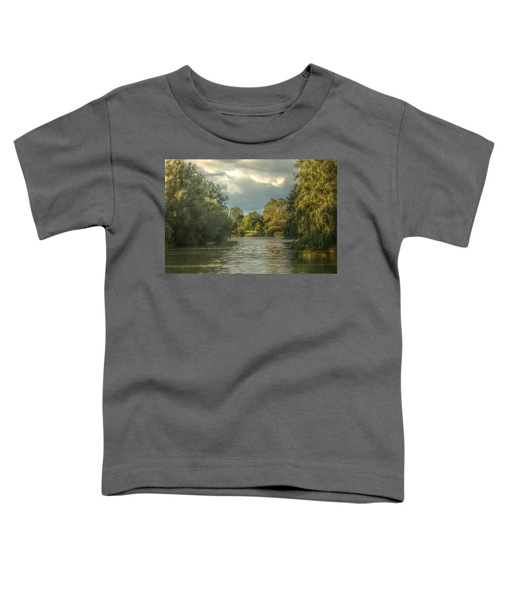 Canon Toddler T-Shirt featuring the photograph A View Down the Lake by Jeremy Hayden
