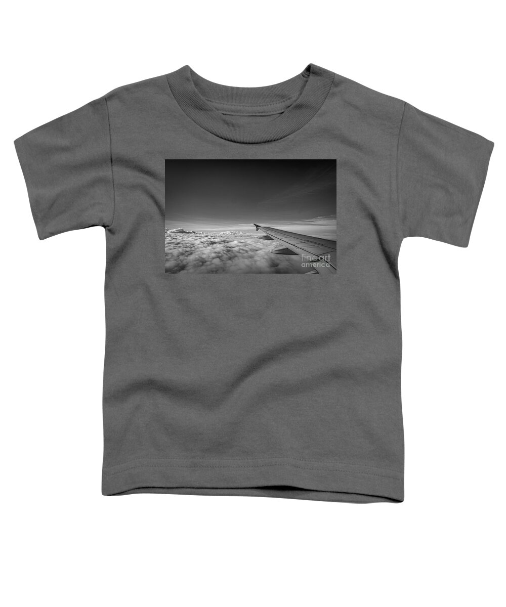 Above The Clouds Toddler T-Shirt featuring the photograph Above The Clouds BW by Michael Ver Sprill