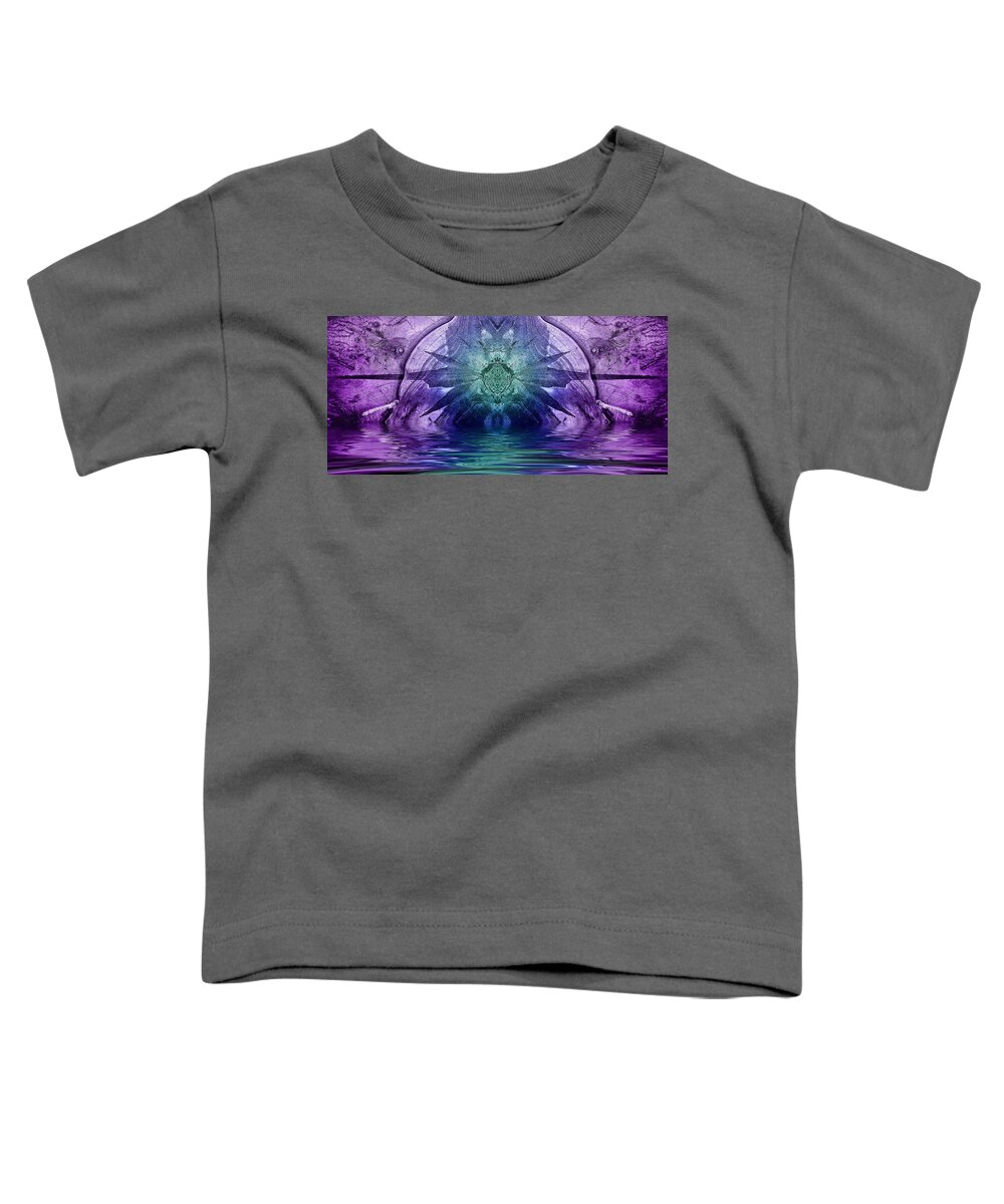 Ice Toddler T-Shirt featuring the photograph Abstrice Star 2 by WB Johnston