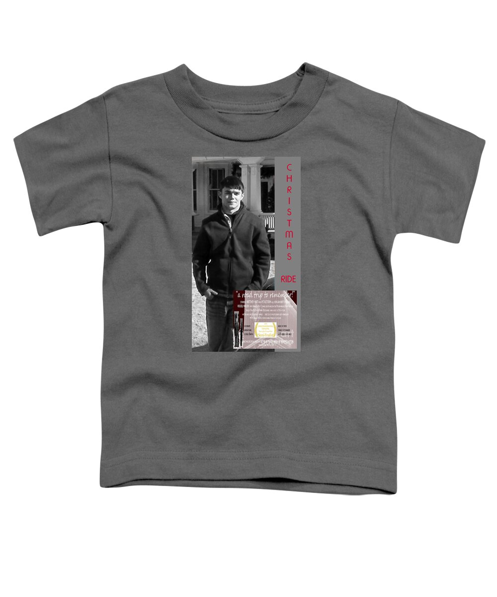 Movie Posters Toddler T-Shirt featuring the digital art Actor in Christmas Ride Film by Karen Francis
