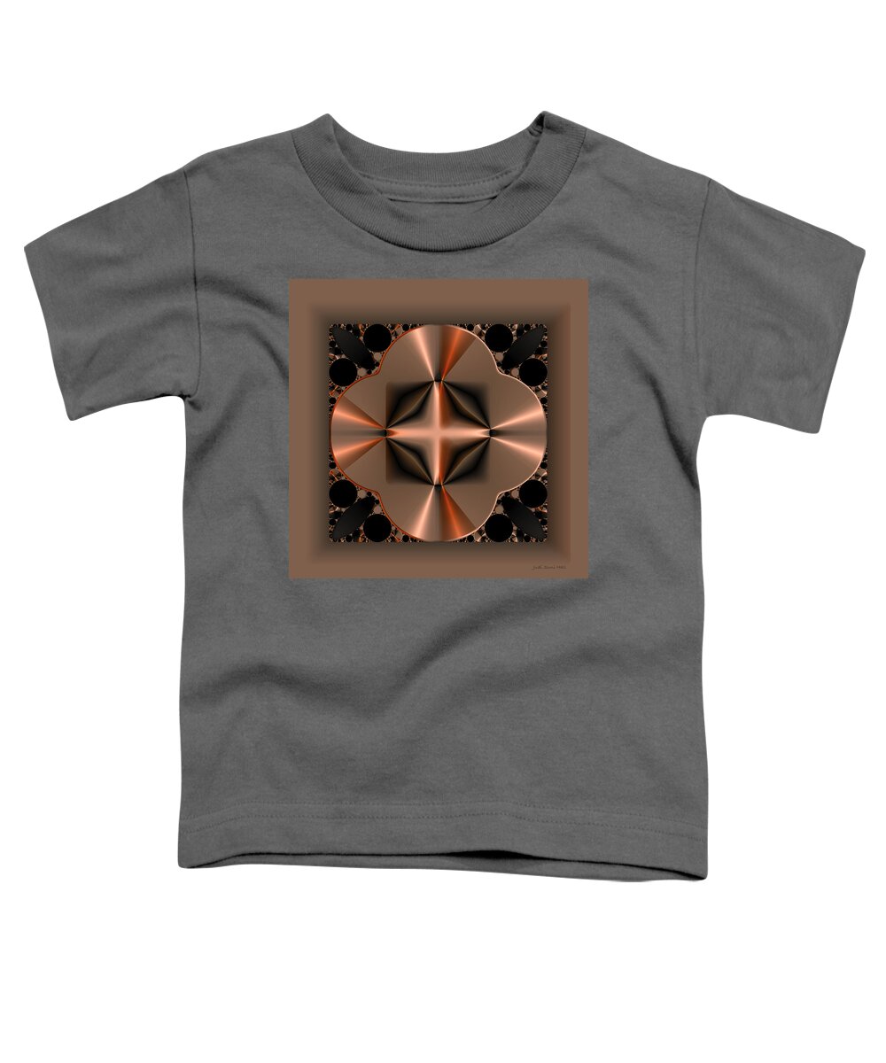 Abstract Toddler T-Shirt featuring the digital art Affinity by Judi Suni Hall