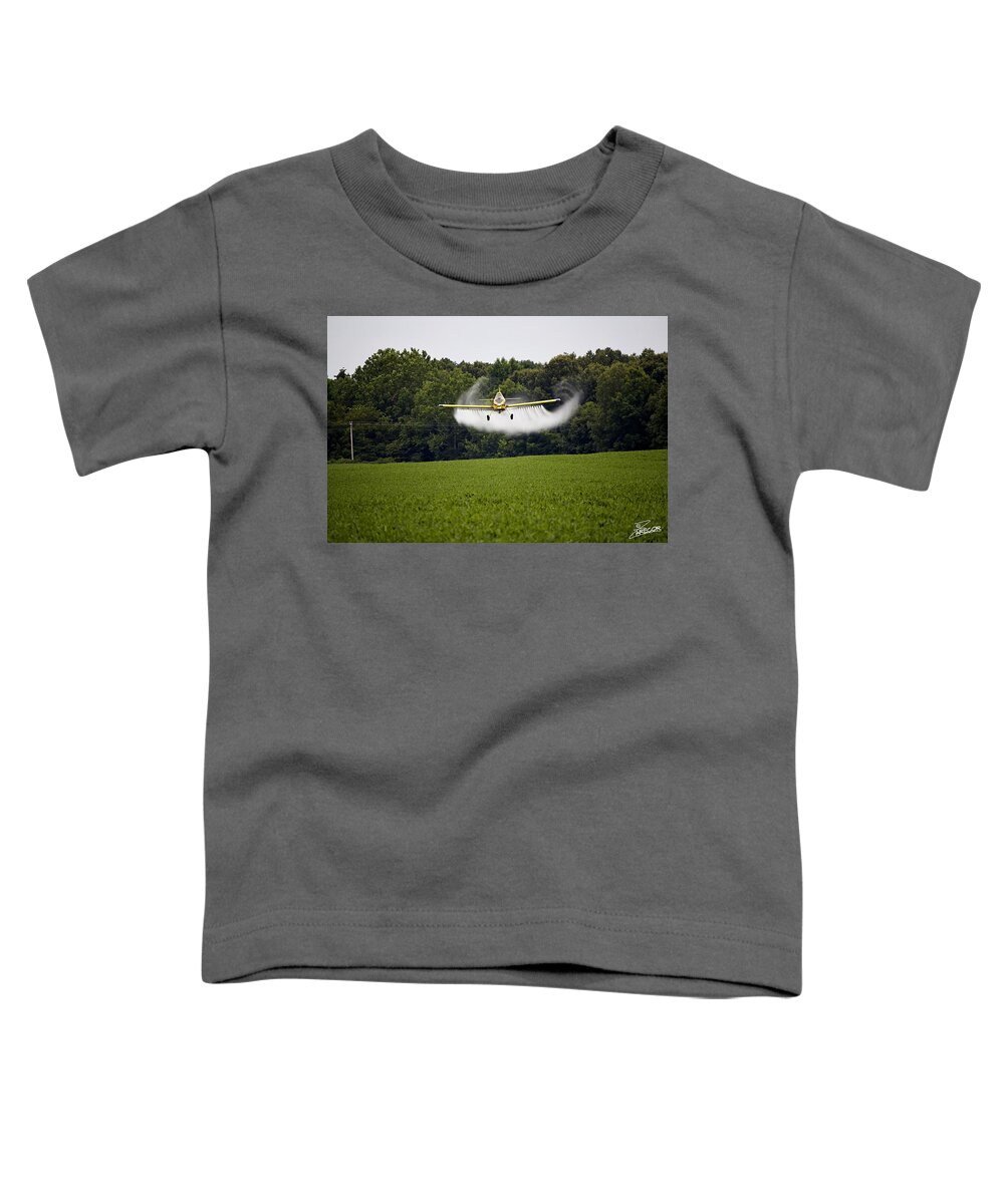 Ag Toddler T-Shirt featuring the photograph Air Tractor by David Zarecor