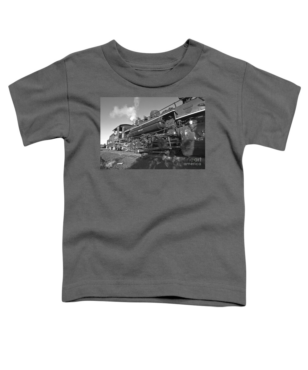 Railroad Toddler T-Shirt featuring the photograph All The Live-Long Day by Robert Frederick