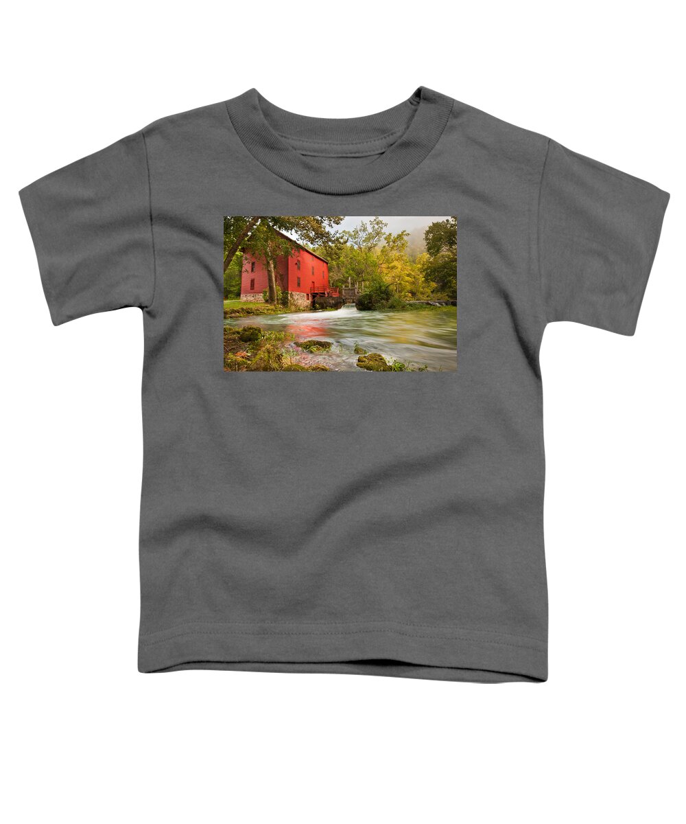 America Toddler T-Shirt featuring the photograph Alley Spring Mill - Eminence Missouri by Gregory Ballos