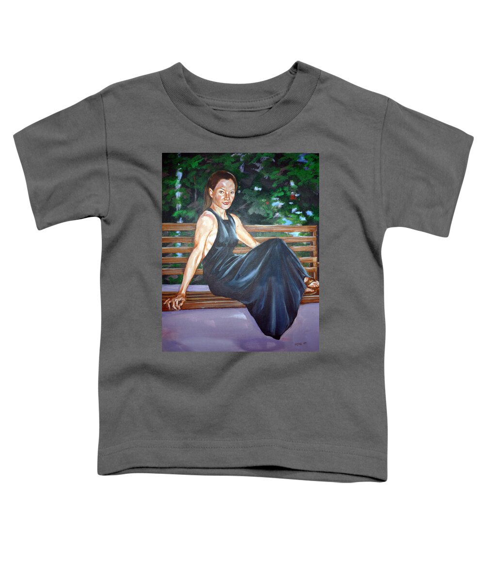 Sexy Toddler T-Shirt featuring the painting Allison two by Bryan Bustard