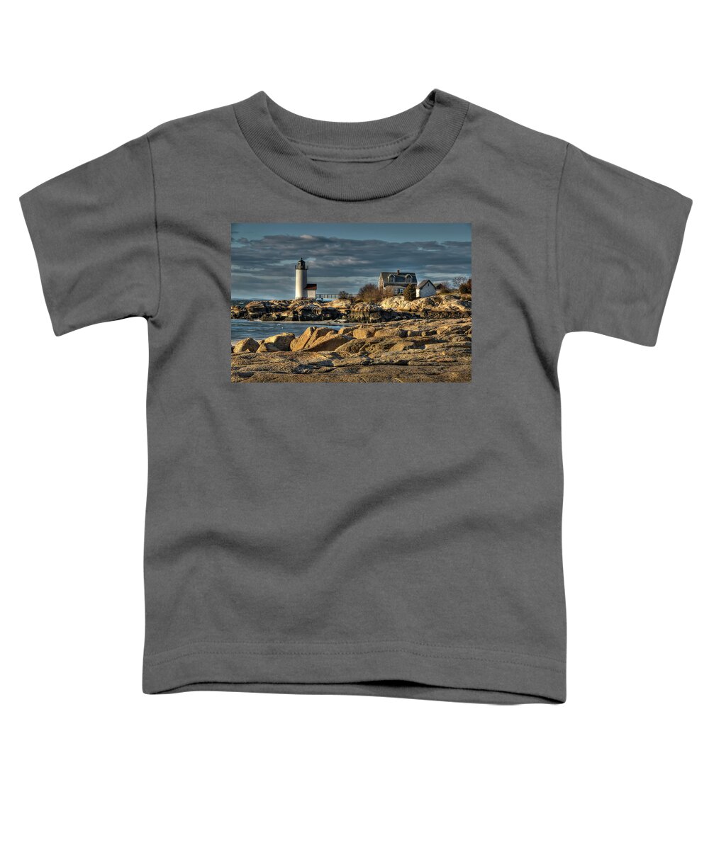 Annisquam Lighthouse Toddler T-Shirt featuring the photograph Annisquam Lighthouse by Liz Mackney