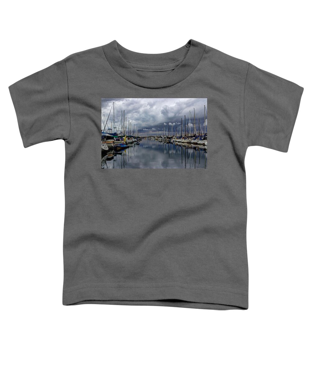 Dock Toddler T-Shirt featuring the photograph Anticipating Rain by Heidi Smith
