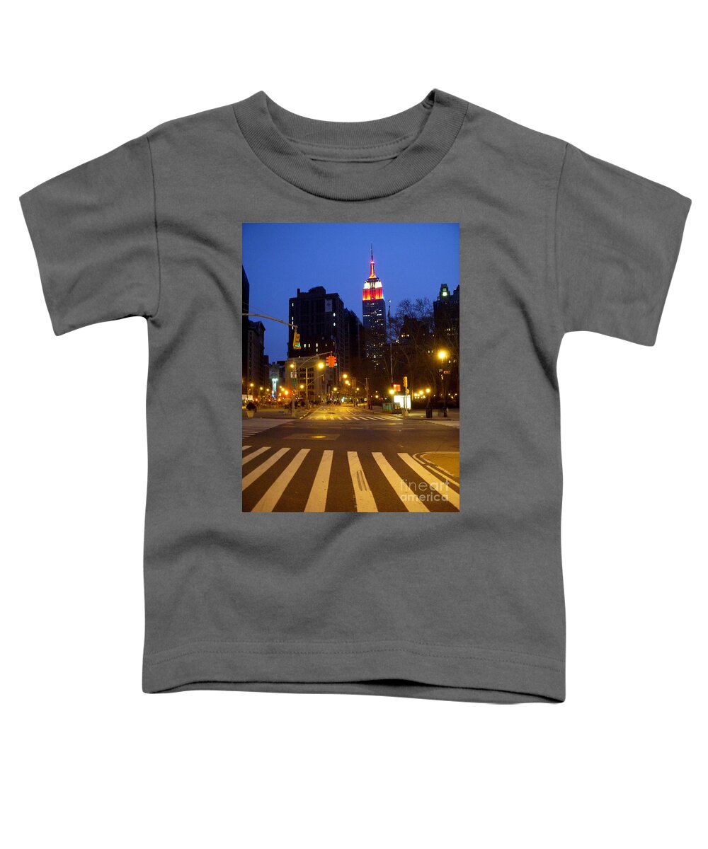 Nyc Toddler T-Shirt featuring the photograph April 7 2014  6 AM by Mark Gilman