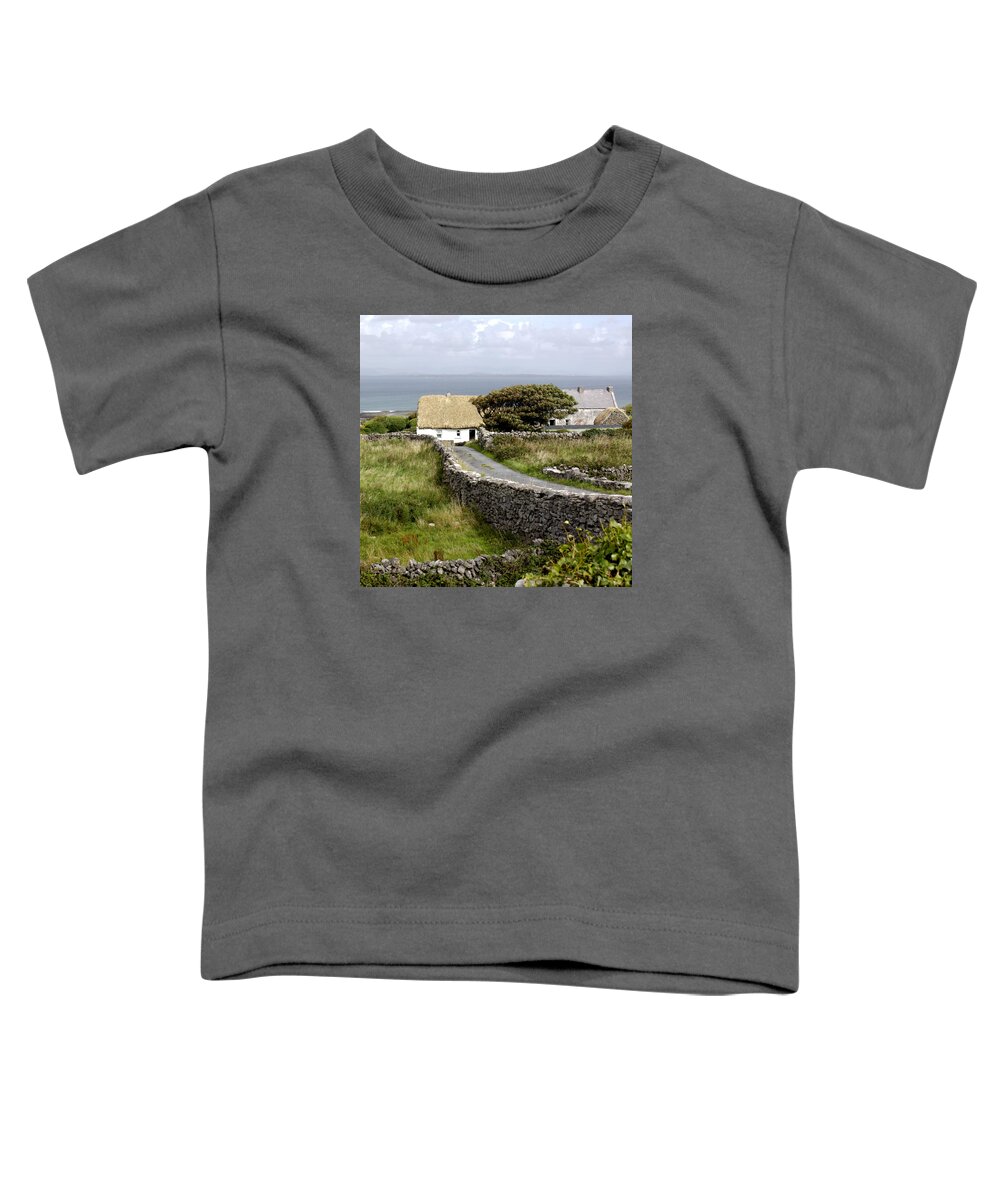 Cottage Toddler T-Shirt featuring the photograph Aran Cottage by Jean Macaluso