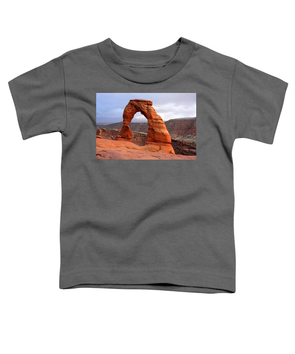 Utah Toddler T-Shirt featuring the photograph Arches National Park by Aidan Moran