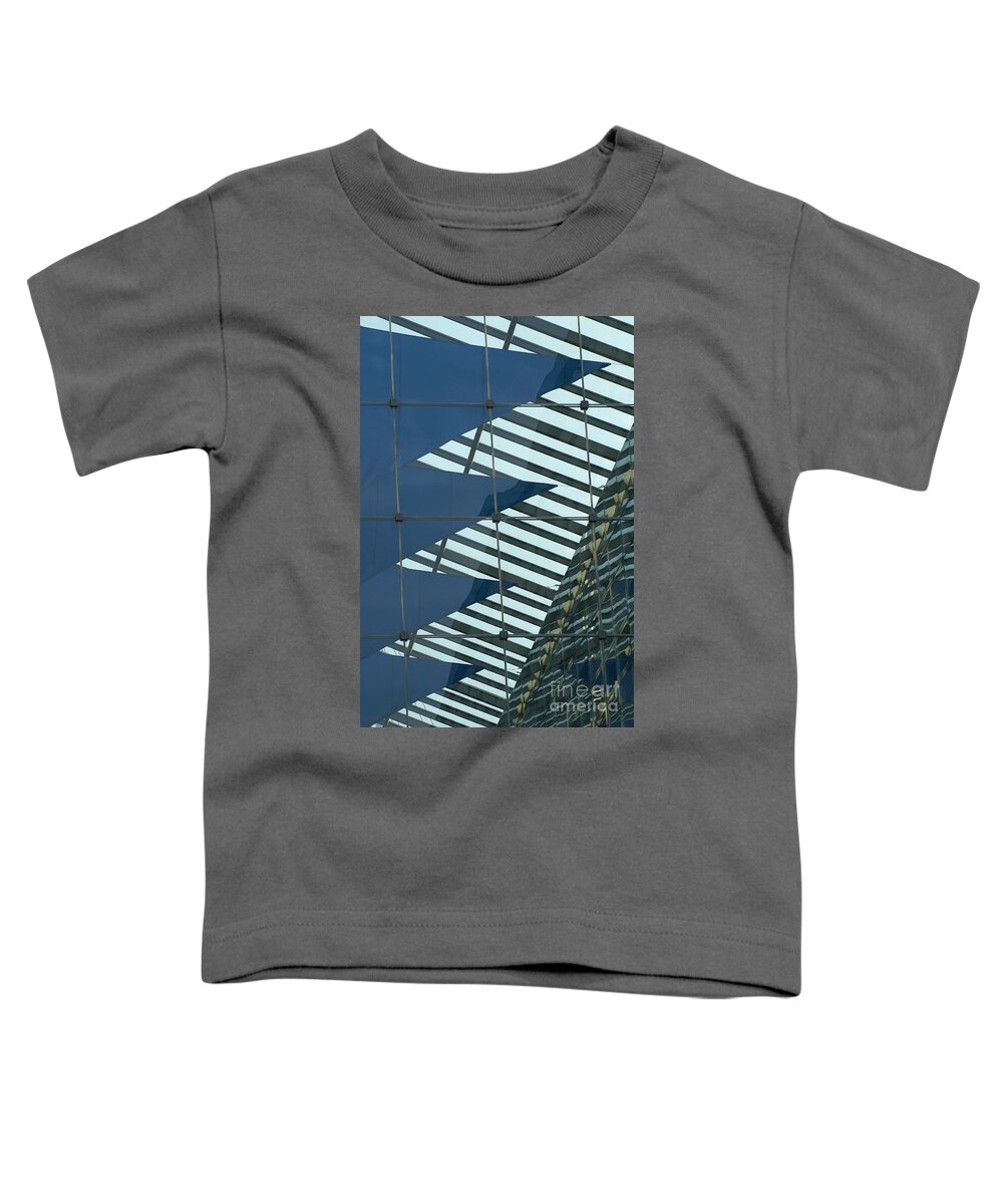 Germany Toddler T-Shirt featuring the photograph atrium of a office building in Munich by Rudi Prott