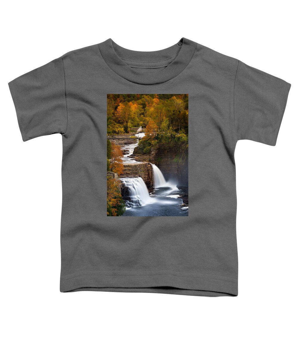 America Toddler T-Shirt featuring the photograph Ausable Chasm by Mihai Andritoiu