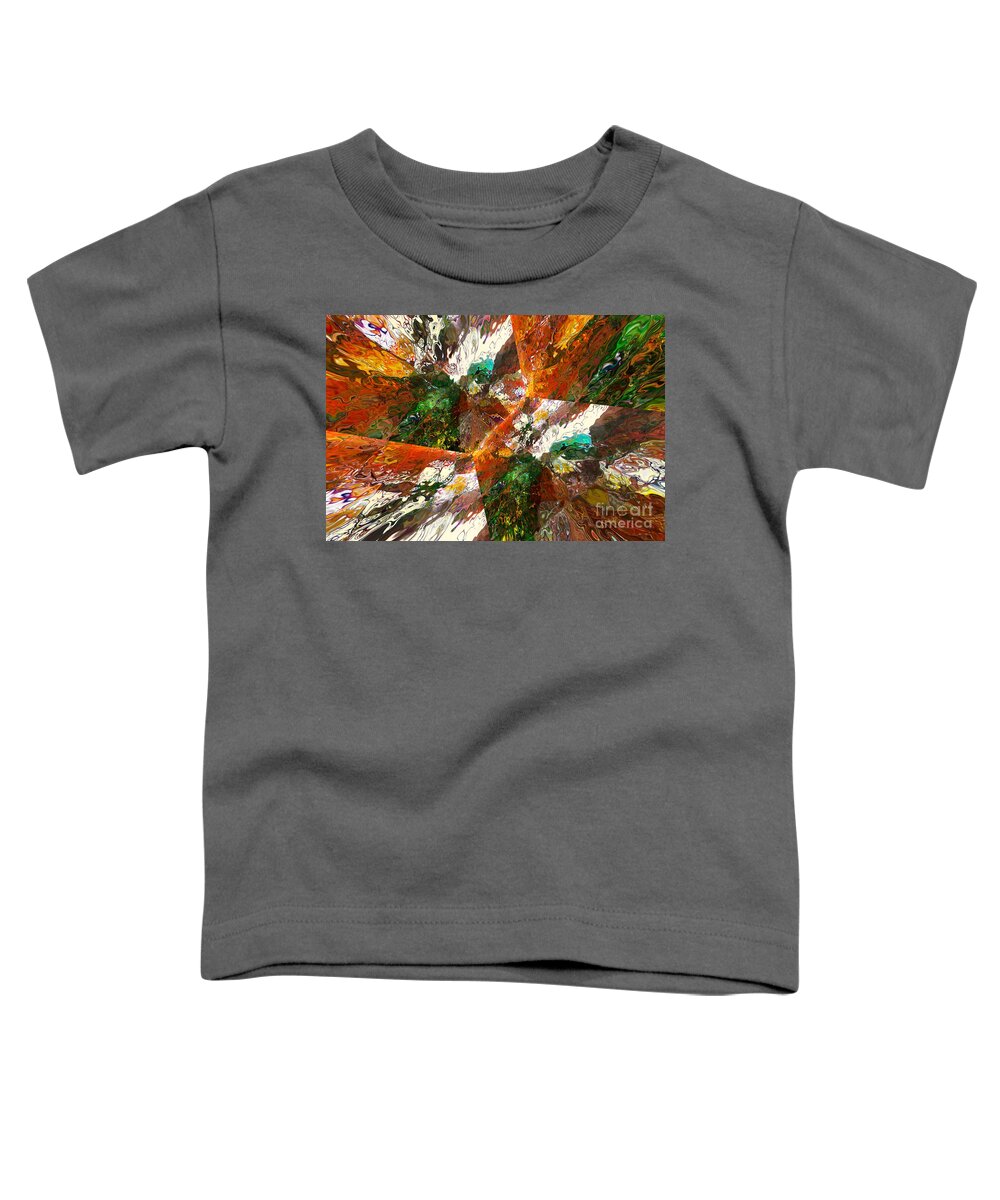 Hotel Art Toddler T-Shirt featuring the digital art Autumn Abstract by Margie Chapman