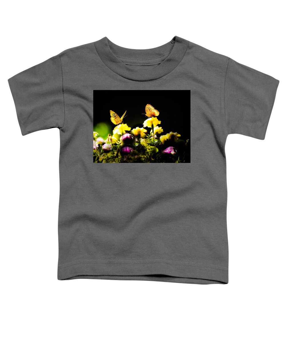 Insect Toddler T-Shirt featuring the photograph Autumn is when we first met by Bob Orsillo