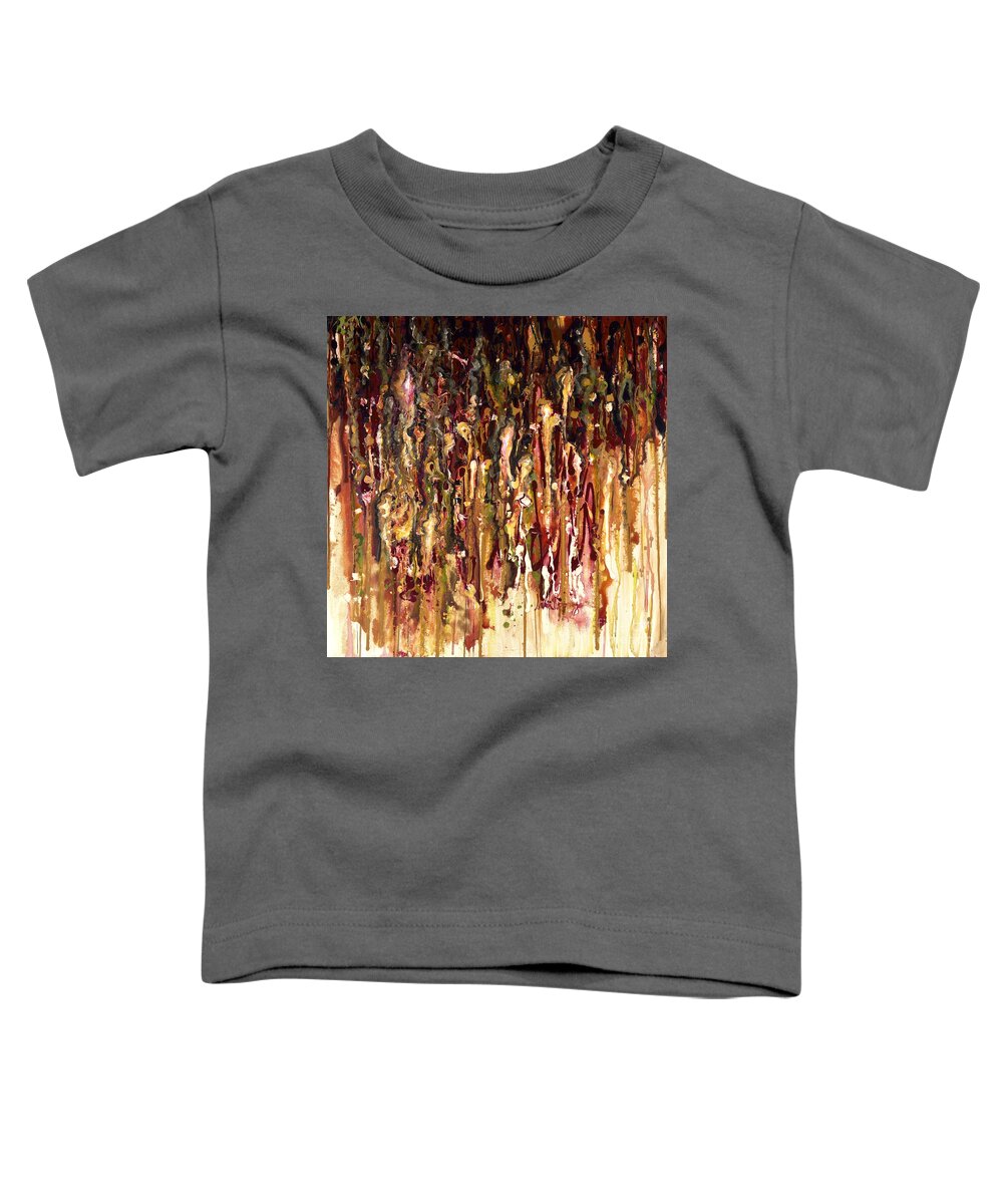 Rain Toddler T-Shirt featuring the painting Autumn Rains by Nadine Rippelmeyer
