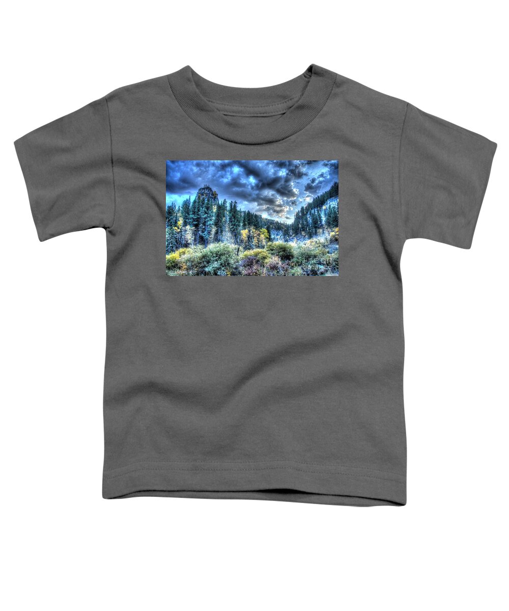 Black Hills Toddler T-Shirt featuring the photograph Autumns Goodbye by Anthony Wilkening