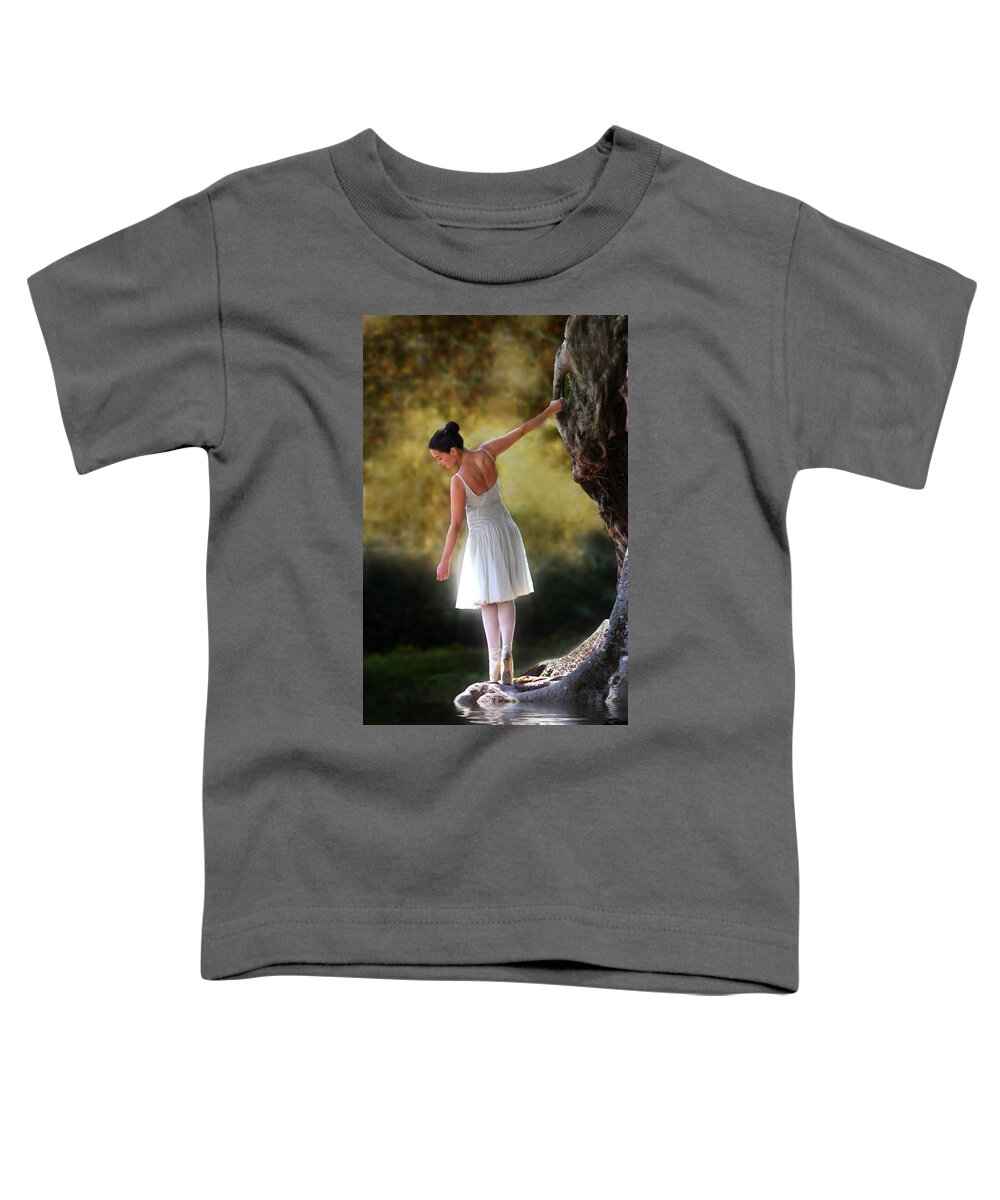 Ballerina Toddler T-Shirt featuring the photograph Ballerina #1 by Aleksander Rotner