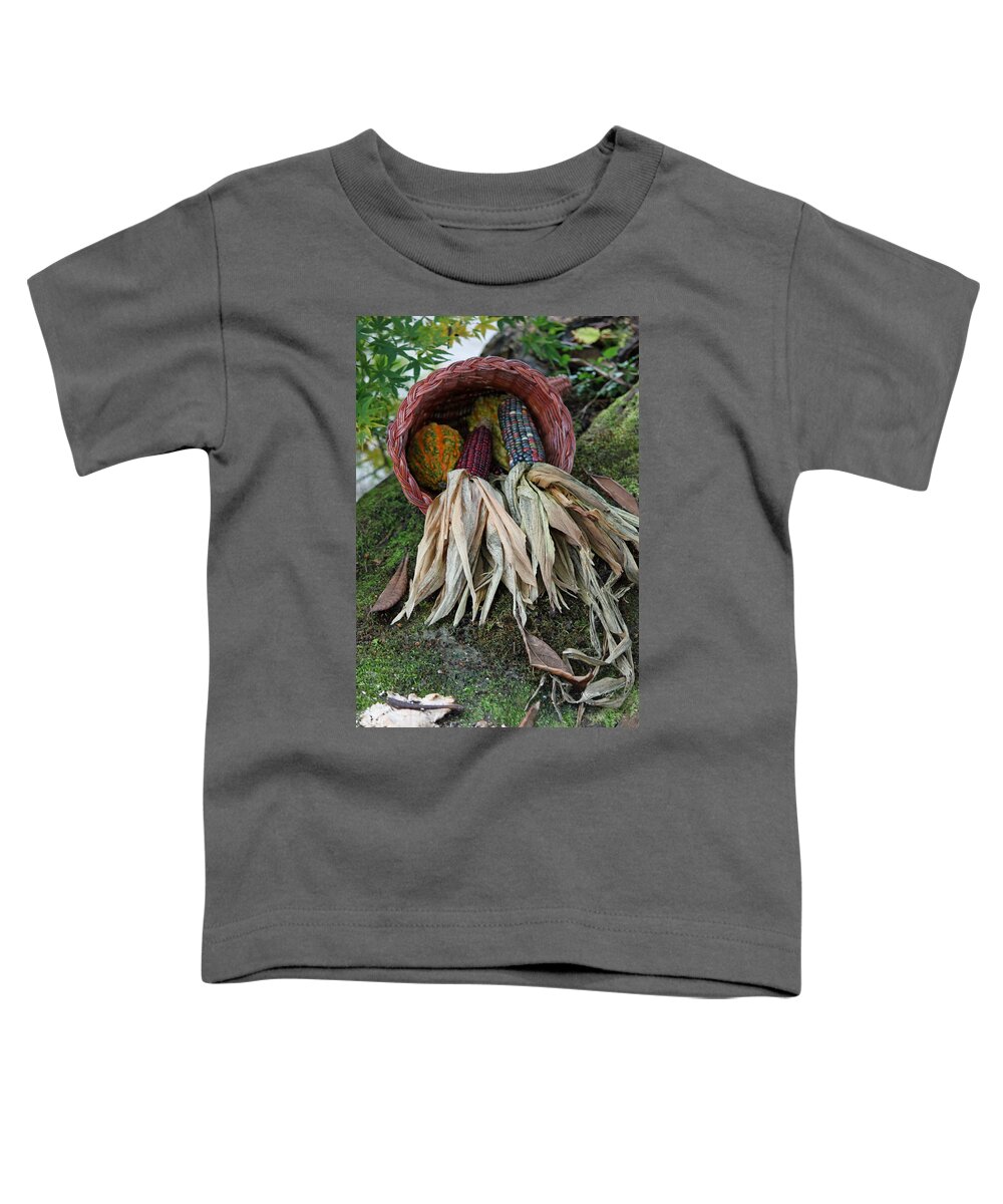 Basket Toddler T-Shirt featuring the photograph Basketful by Suzanne Gaff