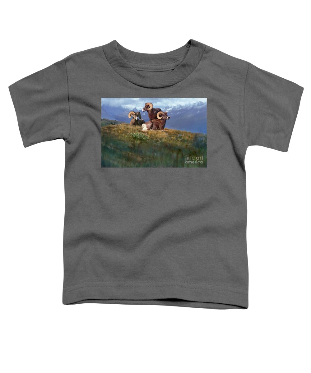 Alaska Toddler T-Shirt featuring the painting BBBad boy by Robert Corsetti