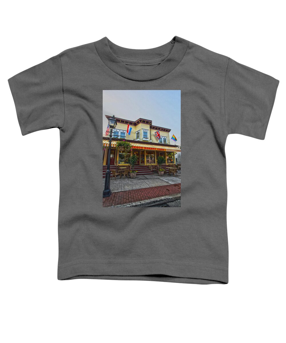 Beach Toddler T-Shirt featuring the photograph Beach Bakery Cafe by Robert Seifert