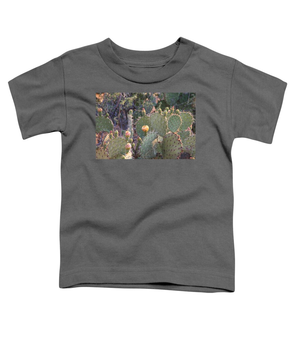 David S Reynolds Toddler T-Shirt featuring the photograph Between The Thorns by David S Reynolds