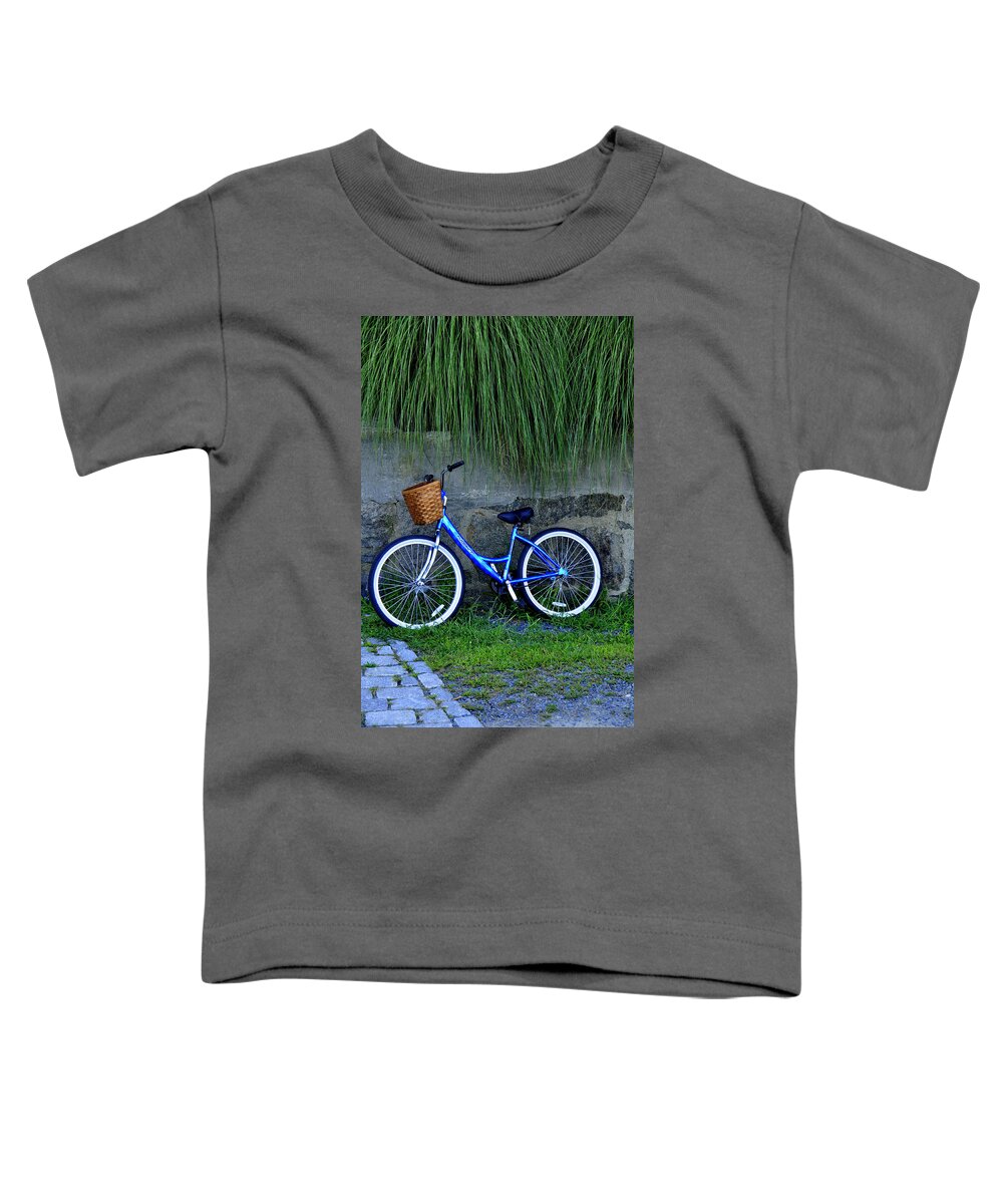New England Toddler T-Shirt featuring the photograph Bicycle at Rest by Caroline Stella