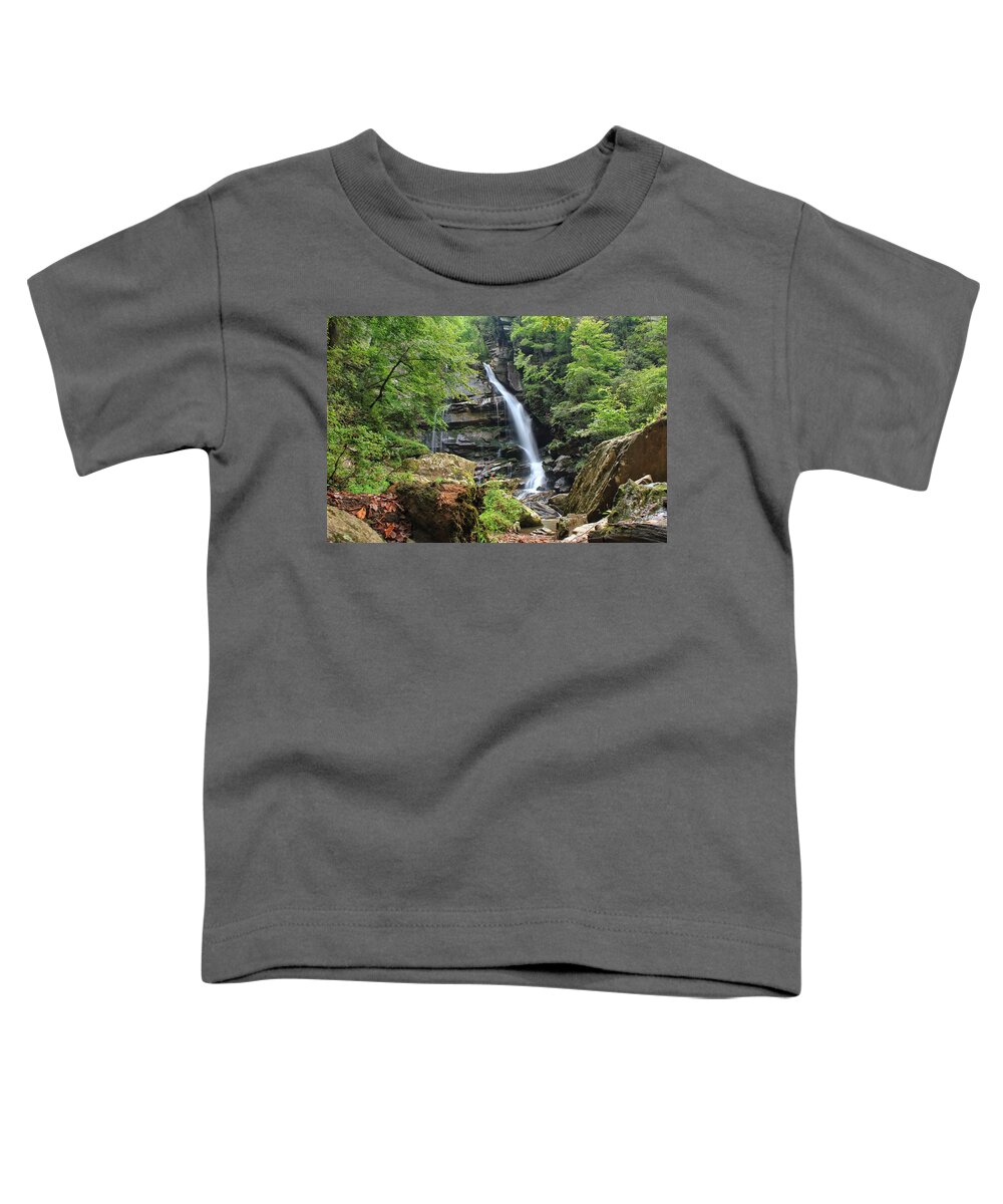Big Bradley Falls Toddler T-Shirt featuring the photograph Big Bradley Falls by Chris Berrier