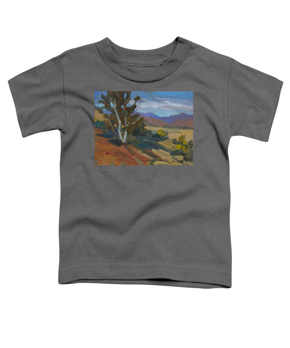 Birch Tree Toddler T-Shirt featuring the painting Birch Tree at Walker Valley by Diane McClary