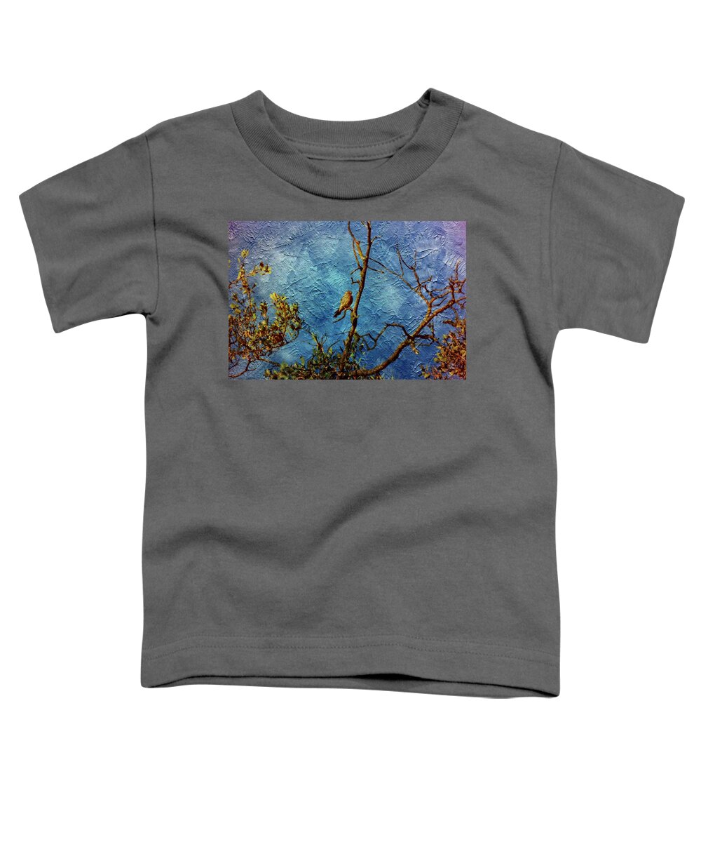 Birds Toddler T-Shirt featuring the photograph Bird as a painting by Karl Rose